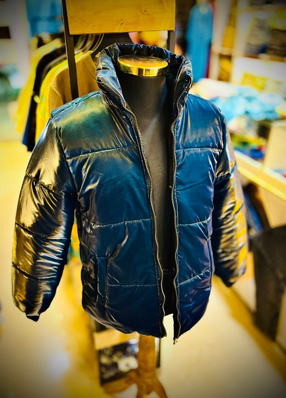 کاپشن سیلیکونی پفکی _ سبز کله غازی براق