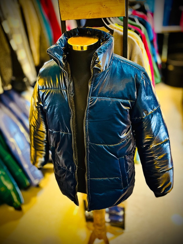 کاپشن سیلیکونی پفکی _ سبز کله غازی براق