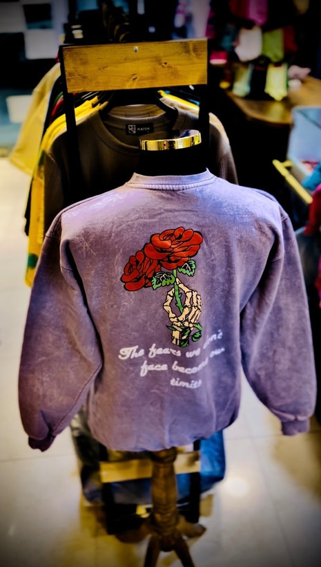 دورس تمام پنبه سه نخ داخل کرکی سنگشور مدل رز _ یاسی