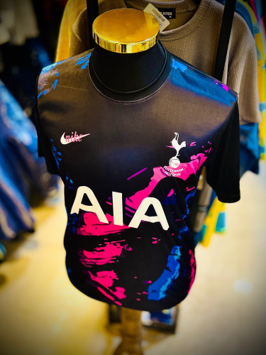 تیشرت آستین کوتاه پارچه تنفسی مدل کیت ورزشی _ تاتنهام