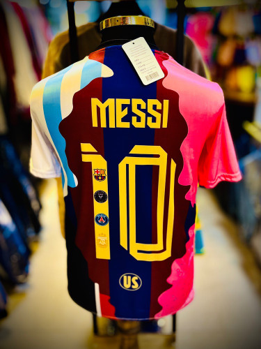 تیشرت آستین کوتاه پارچه تنفسی مدل کیت باشگاهی _ منتخب مسی