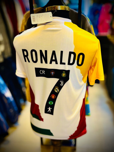 تیشرت آستین کوتاه پارچه تنفسی مدل کیت باشگاهی _ منتخب رونالدو