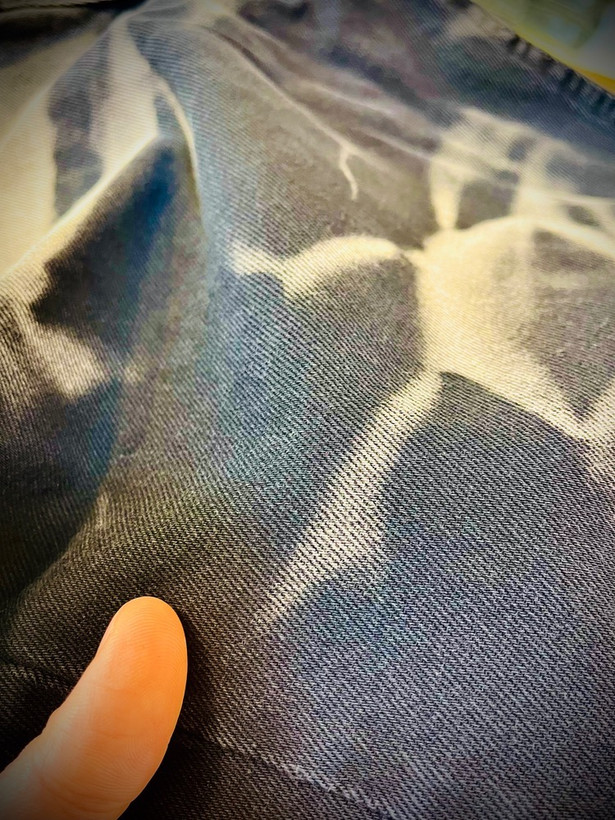 شلوار جین بگ استایل مدل شست کثیف _ مشکی