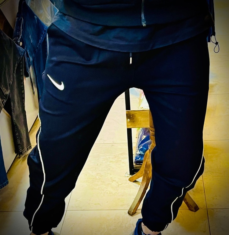 شلوار اسلش پنبه مدل جاگر _ مشکی بغل مغزی سفید