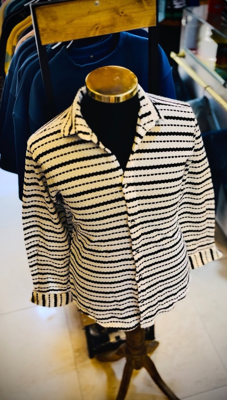 پیراهن بوکله تمام پنبه گرم بالا _ سفید