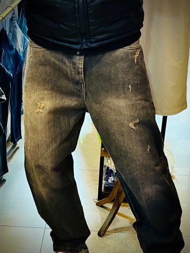 شلوار جین بگ استریت مدل تینت شست _ طوسی مسی