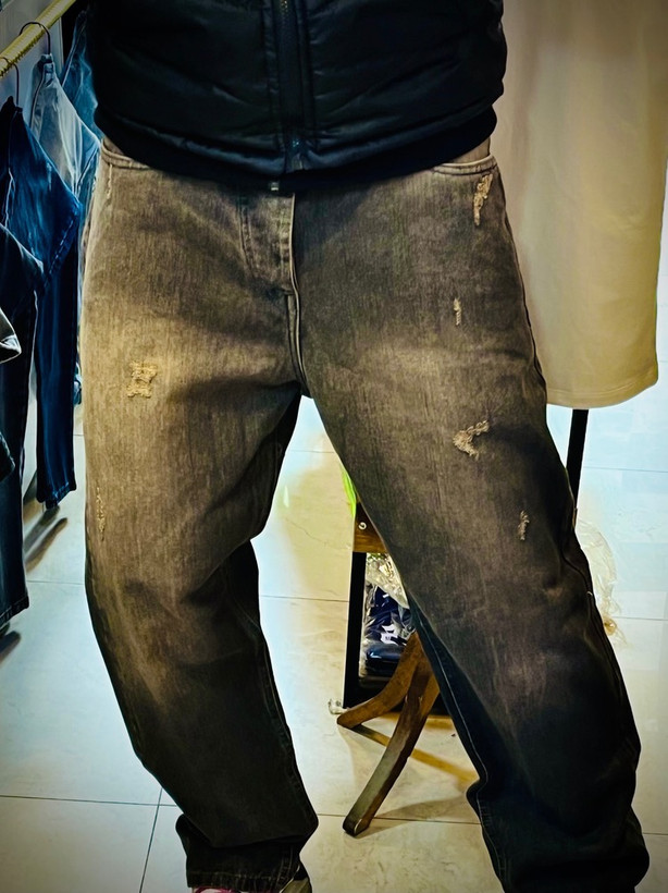 شلوار جین بگ استریت مدل تینت شست _ طوسی مسی