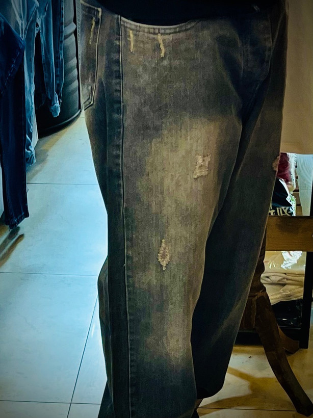 شلوار جین بگ استریت مدل تینت شست _ طوسی مسی