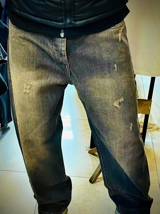 شلوار جین بگ استریت مدل تینت شست _ طوسی مسی