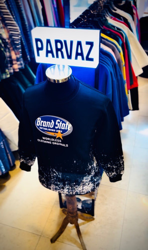 دورس تمام پنبه سه نخ داخل کرکی مدل برند استیت _ مشکی