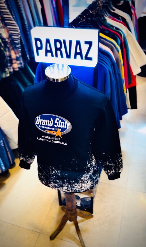 دورس تمام پنبه سه نخ داخل کرکی مدل برند استیت _ مشکی