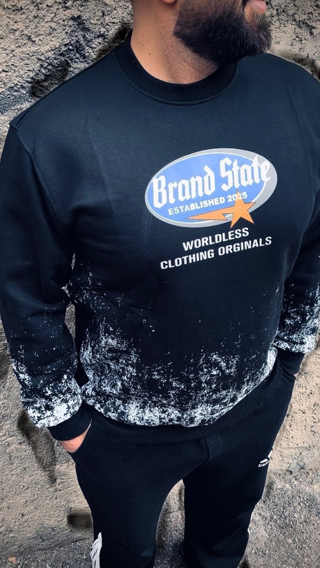 دورس تمام پنبه سه نخ داخل کرکی مدل برند استیت _ مشکی