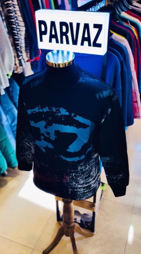 دورس تمام پنبه سه نخ داخل کرکی مردانه مدل دیزل _ مشکی