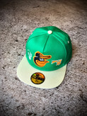 کلاه کپ بک فیت مستر کوالیتی وارداتی FIFTY 59 مدل Baltimore Orioles _ سبز نقاب طوسی