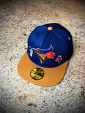 کلاه کپ بک فیت مستر کوالیتی وارداتی FIFTY 59 مدل Toronto Blue Jays _ سرمه ای نقاب قهوه ای