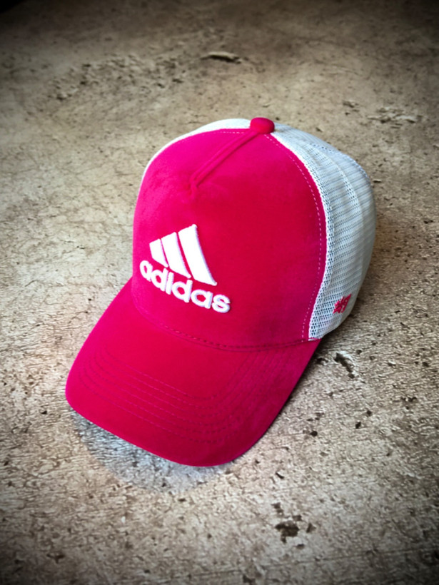 کلاه بیسبالی مخمل وارداتی مدل ADIDAS _ صورتی