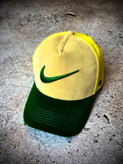 کلاه بیسبالی مخمل وارداتی مدل NIKE _ کرم نقاب سبز