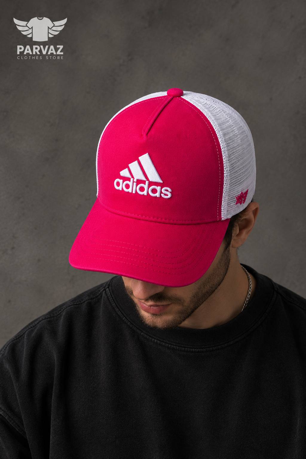 کلاه بیسبالی مخمل وارداتی مدل ADIDAS _ صورتی